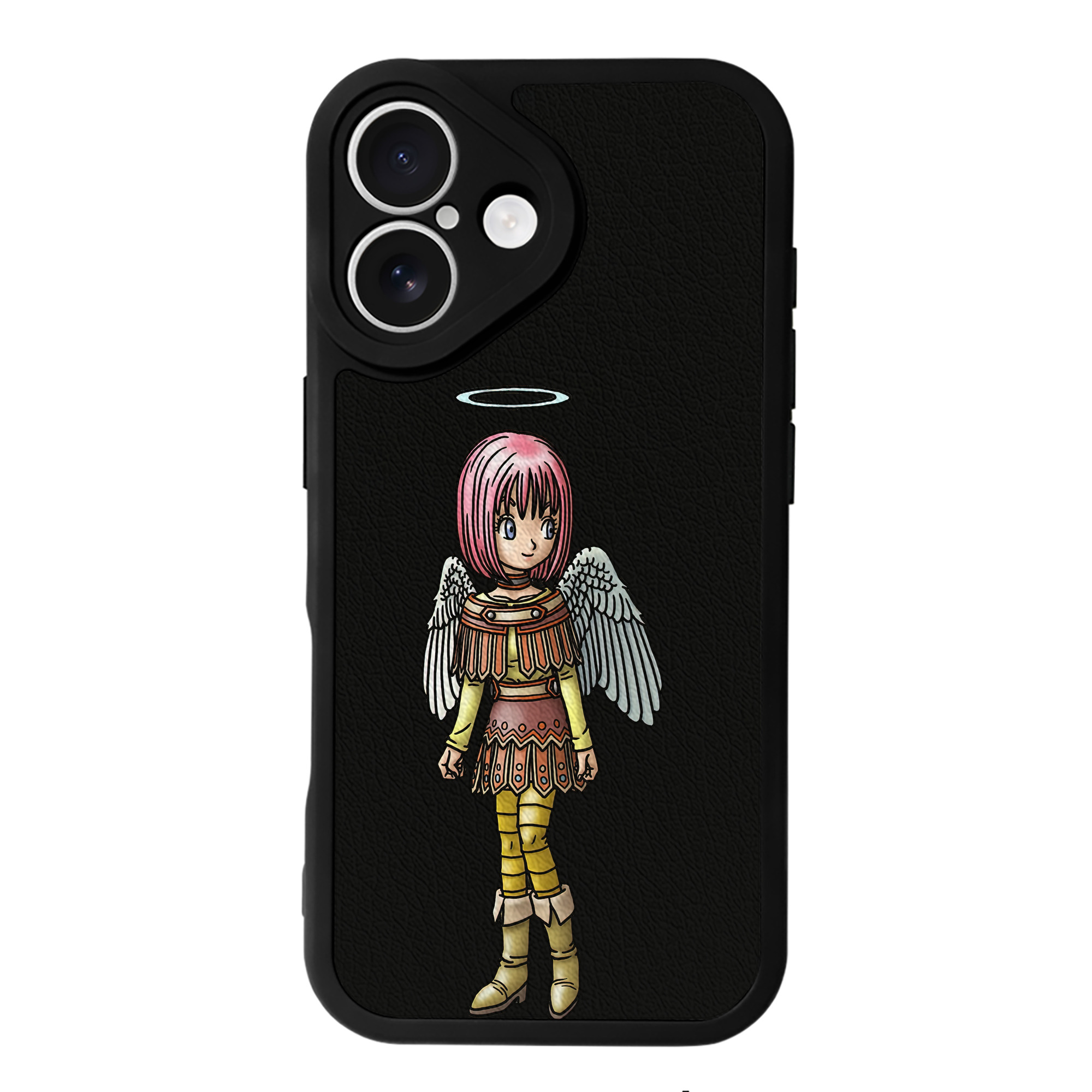 （画像用） ドラゴンクエスト Doragon Kuesuto Dragon Quest 【iPhone 16シリーズ対応】シリコンスマホケース（レザー調） 材質：シリコン